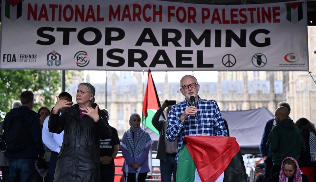 Sementara 87.705 orang telah terluka di Jalur Gaza. (JUSTIN TALLIS/AFP)