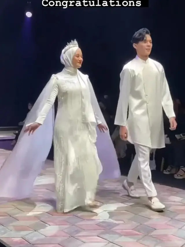 Tampil Kompak, Ini 7 Potret Dinda Hauw dan Rey Mbayang Saat Jalan di Atas Catwalk