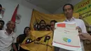 Sejumlah organisasi petani yang tergabung dalam Serikat Petani Indonesia (SPI) menyatakan dukungannya terhadap Jokowi terkait  pencalonannya sebagai calon presiden (Liputan6.com/Herman Zakharia)