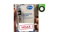 Cek Fakta vaksin covid-19 buatan Pfizer berbentuk vape.