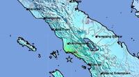 Gempa Magnitudo 6,2 mengguncang wilayah Aceh Singkil, Senin (16/1/2023). (Liputan6.com/ BMKG)