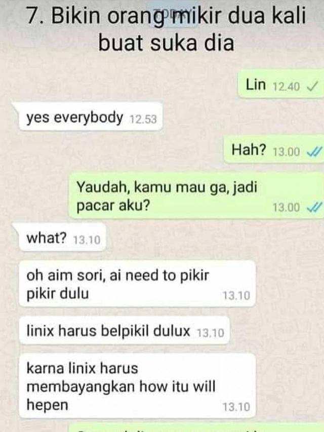 9 Macam Cara Kocak Tolak Pernyataan Cinta, Bikin Ngakak Sekaligus Sedih