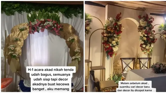 Kecewa dengan Vendor, Pasangan Ini Ubah Dekorasi Dadakan Jelang Pernikahan