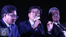 E Ambassador, Sun Jong In, The Mission of the Republic of Korea to ASEAN (tengah) saat jumpa pres Korea ASEAN Cinema Weekend 2016, Jakarta, Jumat (14/10). Festival film ini akan memutar 11 film dari berbagai negara di ASEAN.(Liputan6.com/Herman Zakharia)