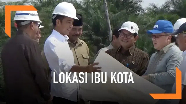 Presiden Jokowi meninjau calon lokasi ibu kota baru di Samboja, Kutai Kartanegara, Kalimantan Timur. Jokowi menilai lokasi ini pas karena diapit dua bandara dan pelabuhan hingga biaya pemindahan akan lebih hemat.