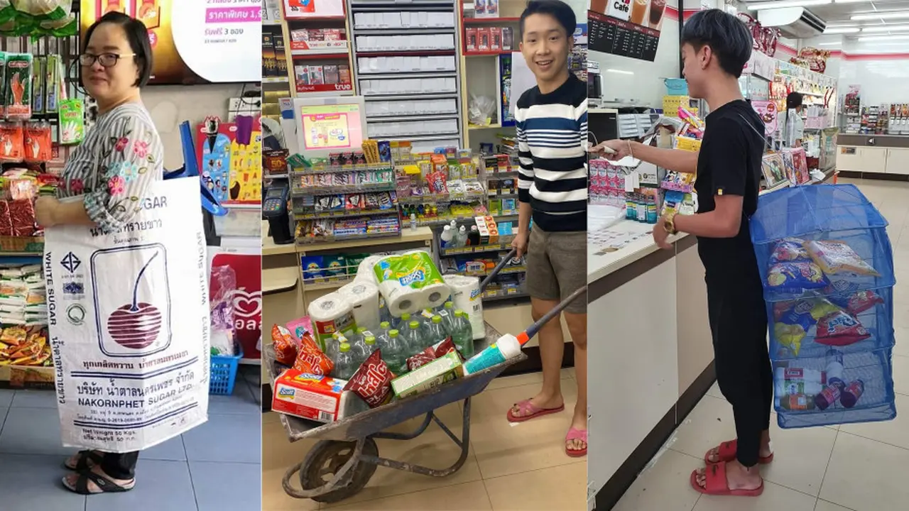 Cara unik orang Thailand hindari penggunaan plastik