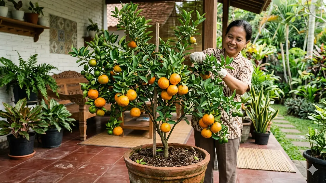 Jenis Pohon Jeruk yang Cepat Berbuah di Pot