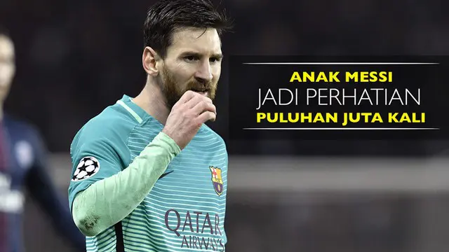 2 Aksi Anak Messi yang Ditonton Puluhan Juta Kali