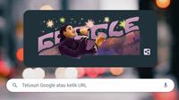 Wajah penyanyi campursari terkenal&nbsp;Didi Kempot dijadikan Google Doodle hari ini, 26 Februari 2023 (Foto: Screenshot Google Doodle).