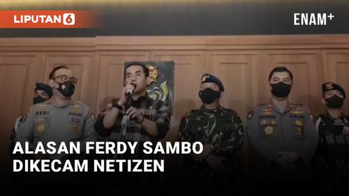 VIDEO: Netizen Geram Dengar Alasan Ferdy Sambo Tembak Brigadir J