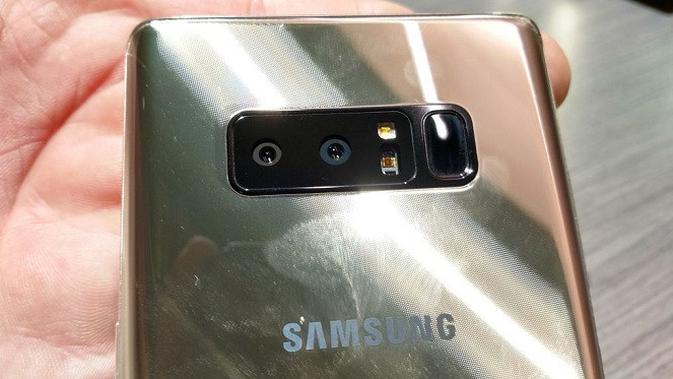 Peluncuran Samsung Galaxy Note 8 di New York, Amerika Serikat (AS). Liputan6.com/Yuslianson