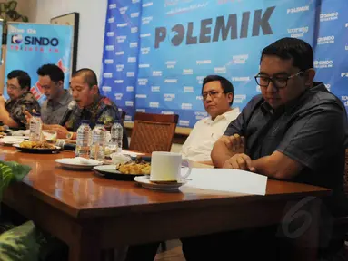 Diskusi polemik Pilkada langsung atau tidak langsung kembali digelar di Jakarta, (13/9/2014). (Liputan6.com/Herman Zakharia)
