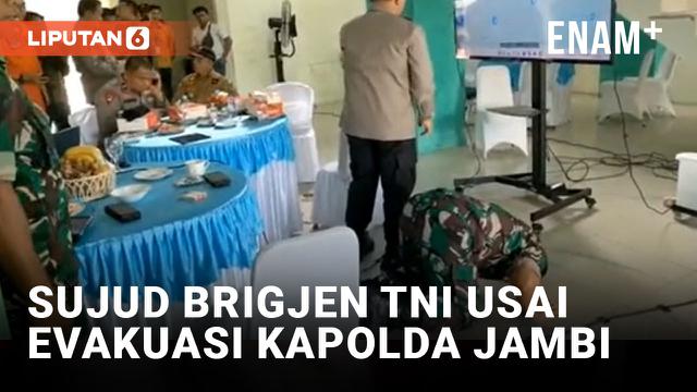 Brigjen TNI Supriono Sujud Syukur Dengar Keberhasilan Evakuasi Rombongan Kapolda Jambi