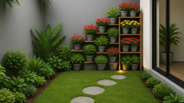 Model Taman Belakang Rumah Minimalis/Ilustrasi gambar AI