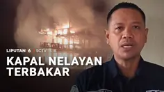 Kapal Nelayan Terbakar