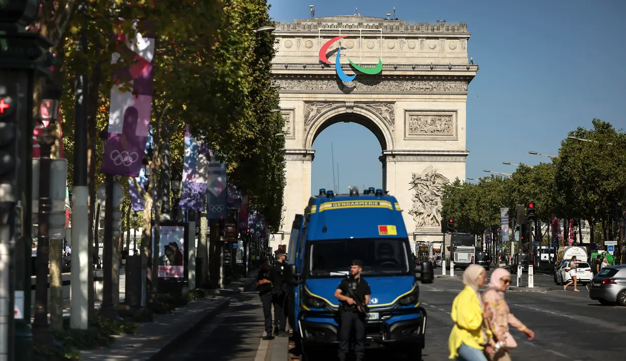 Pembukaan Paralimpiade Paris 2024 akan berlangsung di Place de la Concorde, alun-alun di pusat kota Paris. (AP Photo/Thomas Padilla)