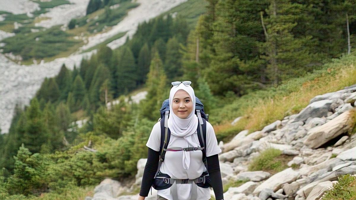 11 Outfit Gunung Wanita Hijab 2025, Tetap Modis Sampai di Puncak