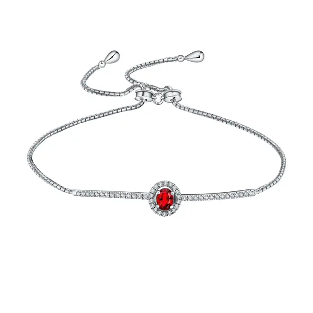 Ruby Chain Bracelet by Frank & co.