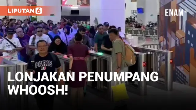 VIDEO: Arus Balik Libur Panjang, Penumpang Whoosh Melonjak