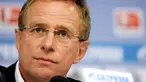 Pelatih baru Schalke 04 Ralf Rangnick di sesi konferensi persnya yang pertama di Gelsenkirchen, 21 Maret 2011. Rangnick menggantikan Felix Magath. AFP PHOTO / FEDERICO GAMBARINI