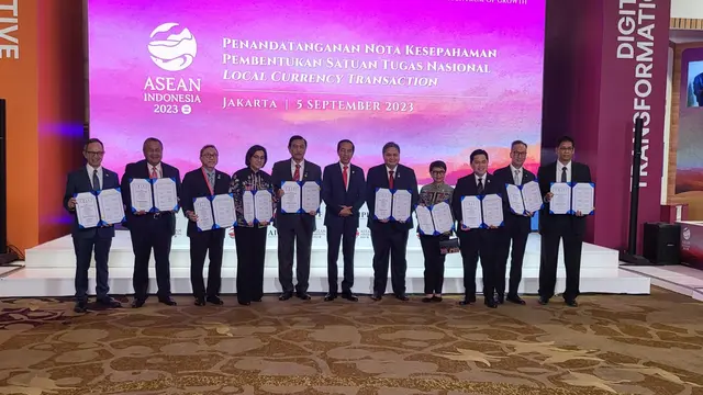 Pemerintah Indonesia membentuk Satuan Tugas (Satgas) Nasional untuk mendorong peningkatan penggunaan mata uang lokal