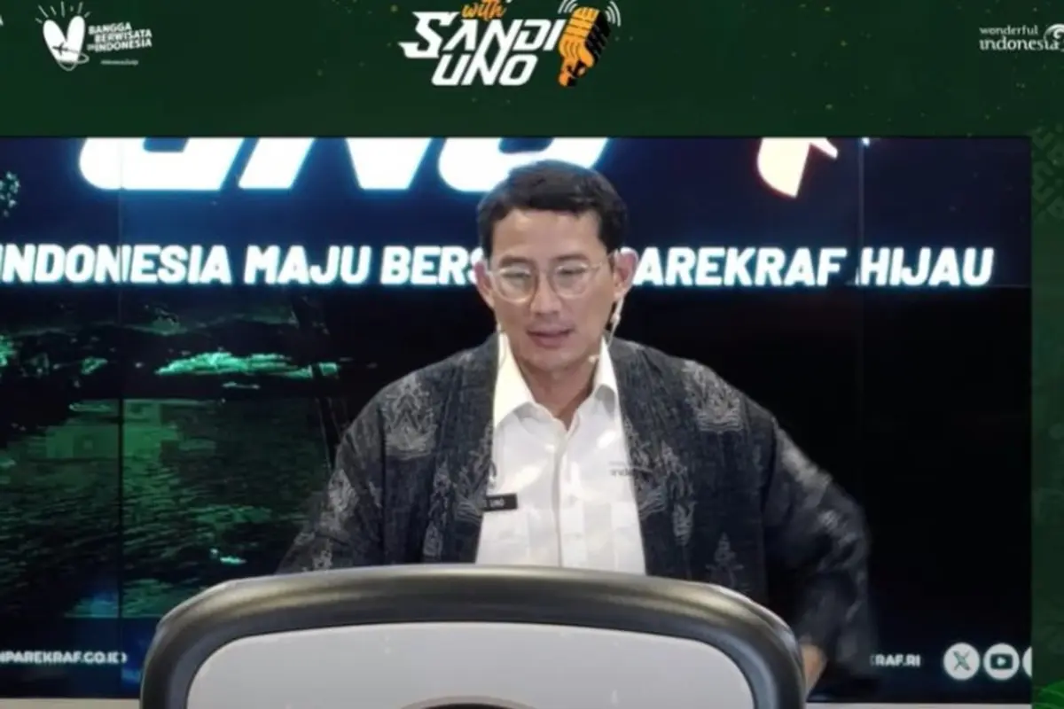 Menparekraf Sandiaga Uno dalam The Weekly Brief with Sandi Uno, Senin, 5 Agustus 2024