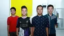 Boyband Super 7 yang sebelumnya beranggotakan tujuh orang, kini mereka bertahan dengan empat anggota  yaitu Dimas, Andreas, Bagas, dan Jose dengan mengusung nama New Super 7. (Deki Prayoga/Bintang.com)