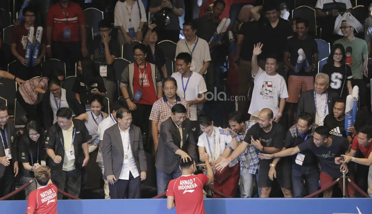 Keberhasilan ini juga menjadi dahaga bagi publik tanah air karena pada turnamen Indonesia Open tahun lalu puasa gelar juara. (Bola.com/M Iqbal Ichsan)
