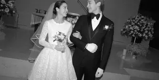 Ingat soal momen pernikahan Rain dan Kim Tae Hee pada awal tahun 2017 lalu? Momen spesial tersebut cukup membuat heboh para penggemar K-Pop.  (Doc. Soompi)
