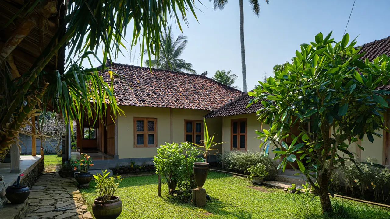 Desain Rumah Kampung Sederhana yang Adem saat Musim Kemarau
