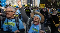 Permasalahan imigrasi dan penduduk tanpa dokumen menjadi salah satu topik yang menjadi perhatian besar saat Pemilihan Presiden (Pilpres) Amerika Serikat (AS) 2024. (Stephanie Keith/Getty Images North America/Getty Images via AFP)