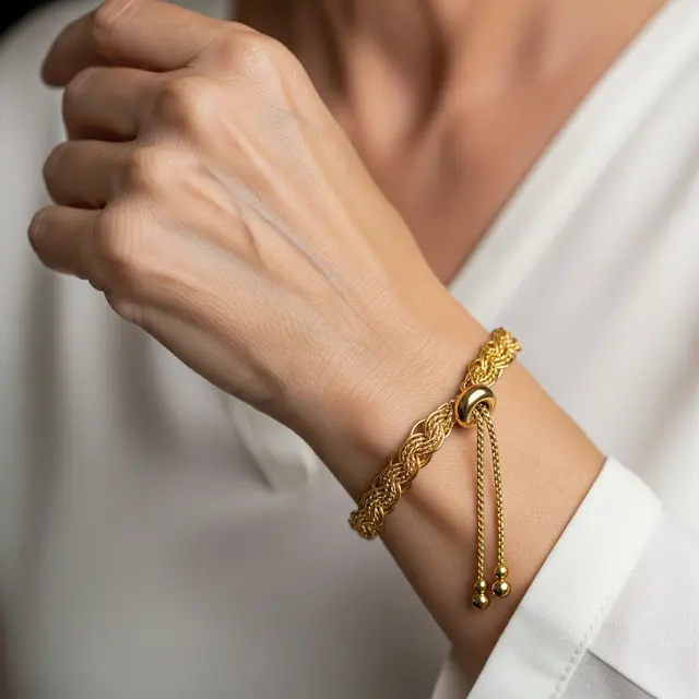 Model Gelang Emas Tali Serut untuk Wanita 50 Tahun ke Atas