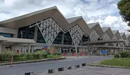 Situasi di Bandara Sam Ratulangi Manado pada, Jumat (3/5/2024).