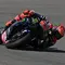 Pembalap Monster Yamaha, Fabio Quartararo,&nbsp;berhasil menorehkan waktu tercepat dan mengamankan pole position pada kualifikasi MotoGP Spanyol 2025 di Sirkuit Jerez, Sabtu (26/4/2025) sore WIB. (AFP/Javier Soriano)