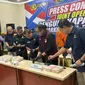Konferensi pers Joint Operations DJBC dan Bareskrim Polri terkait Pengungkapan Jaringan Narkotika Internasional, di kantor DJBC Pasar Baru, Rabu (8/5/2024). (Foto: Liputan6.com/Tira Santia)