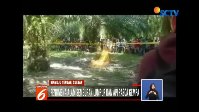 Muncul Semburan Lumpur dan Api Usai Gempa Kejutkan Warga Mamuju