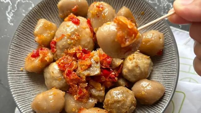 Resep oseng cilok bakso mercon. (dok. Cookpad @Rindu_Dapur)