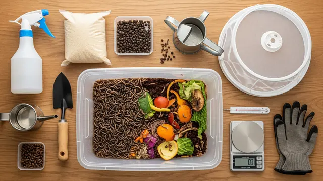 Cara Budidaya Maggot Rumahan dari Sisa Dapur/Gemini AI