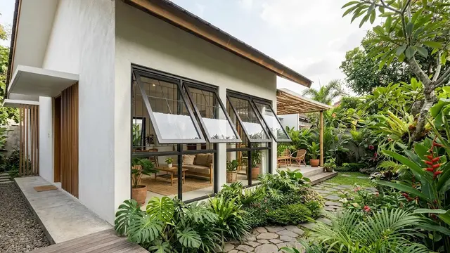 Model Jendela Rumah Menghadap Taman