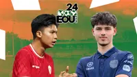 Seoul Earth On Us Cup 2024 - Timnas Indonesia U-20 Vs Thailand - Duel Pemain: Kadek Arel dan Caelan Ryan (Bola.com/Adreanus Titus)