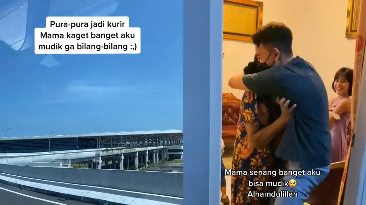 Potret perjalanan seorang pemuda mudik ke kampung halaman dengan berpura-pura jadi kurir.
