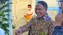 Menteri Pemuda dan Olahraga (Menpora) RI, Zainudin Amali tiba untuk menerima audiensi perwakilan klub Liga 2 di Jakarta, Senin (16/1/2023). Hasil rapat Exco PSSI yang memutuskan Liga 2 2022 dihentikan membuat kaget semua klub Liga 2 dan pecinta sepak bola Indonesia (Liputan6.com/Angga Yuniar)