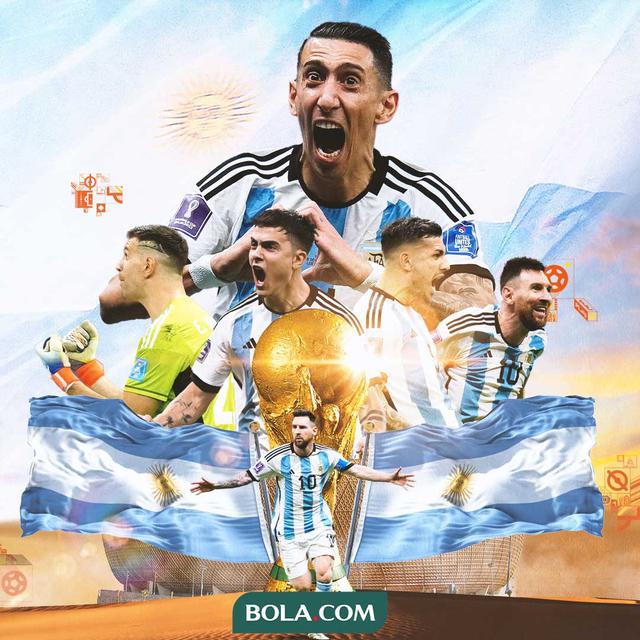 Piala Dunia - Timnas Argentina Selebrasi Juara