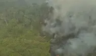 30 Hektare Api di Way Kambas Belum Padam