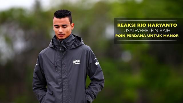 Pascal Wehrlein berhasil meraih poin perdana untuk Manor Racing Team, bagaimana reaksi Rio Haryanto?