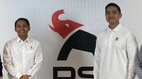 Ketua Umum PSI Kaesang Pangarep bersama Sekjennya, Raja Juli Antoni. (Foto: Liputan6.com/Delvira Hutabarat).