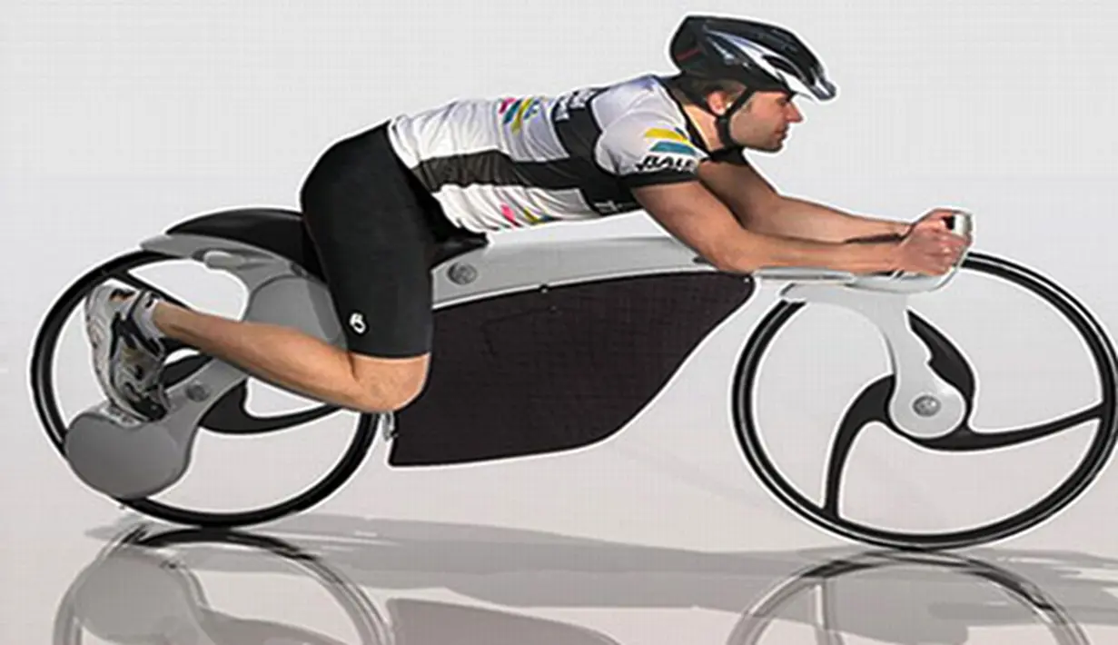 Collapsible Bike Concept didesain oleh Blair sepeda ini tidak hanya terurai menjadi paket kecil, tetapi menyediakan ruang penyimpanan dalam bentuk tas diposisi antara roda. Portabilitas adalah kunci ketika datang ke sepeda masa depan ini. (blog.xfree.hu)