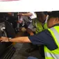 Menteri Perhubungan Budi Karya Sumadi melakukan ramp check di Terminal 1B, Bandara Soekarno Hatta, Kota Tangerang, Minggu (3/6/2018). (Liputan6.com/Pramita)
