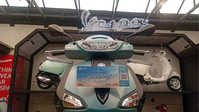 Tampak depan Piaggio Liberty S 2025