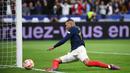 Tak ada gol tambahan yang tercipta dari kedua tim di sisa laga. Skor 2-0 untuk kemenangan Prancis pun menjadi hasil akhir dari pertandingan ini. (AFP/Franck Fife)